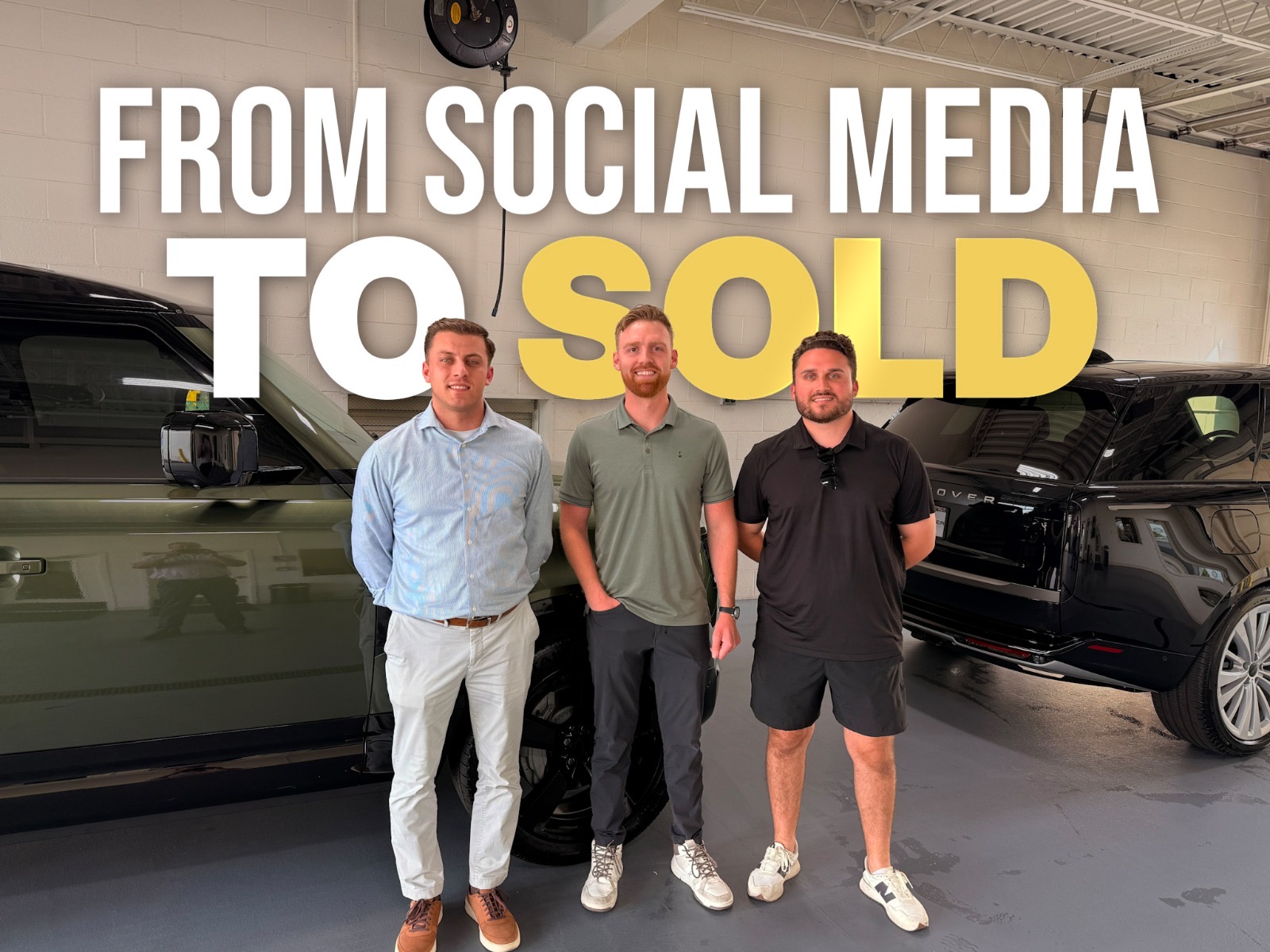 Land Rover Westside team, from social media to sold